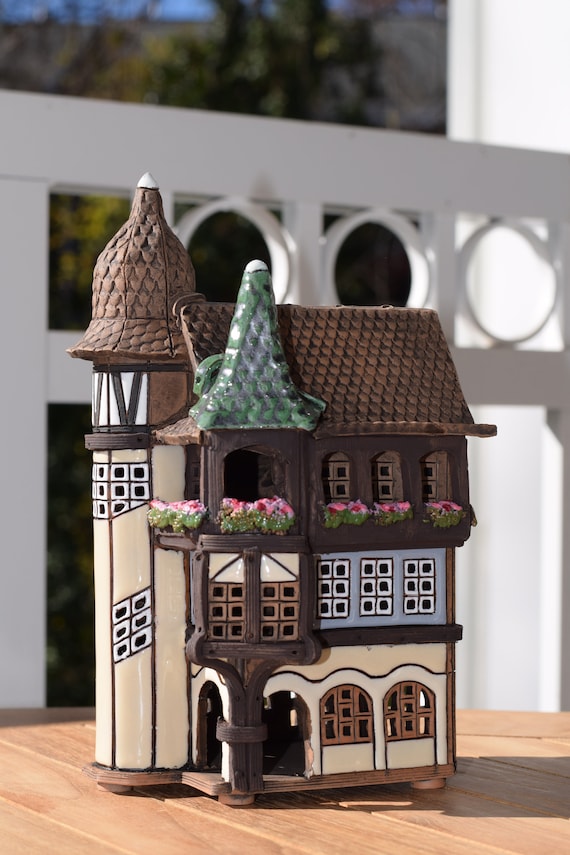 リトアニア　セラミックティーライトハウス リトアニア セラミックティーライトハウス キャンドルハウス リヒト