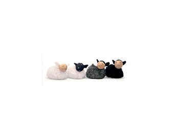 Mini Christmas sheep decor. Set of 4 Sheep. Christmas decor. Christmas sheep. Gift handmade, Sheep gift, Sheep decor