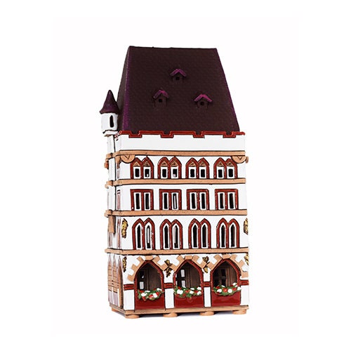 Real Building in Germany. Ceramic House Tealight. Candle Etsy