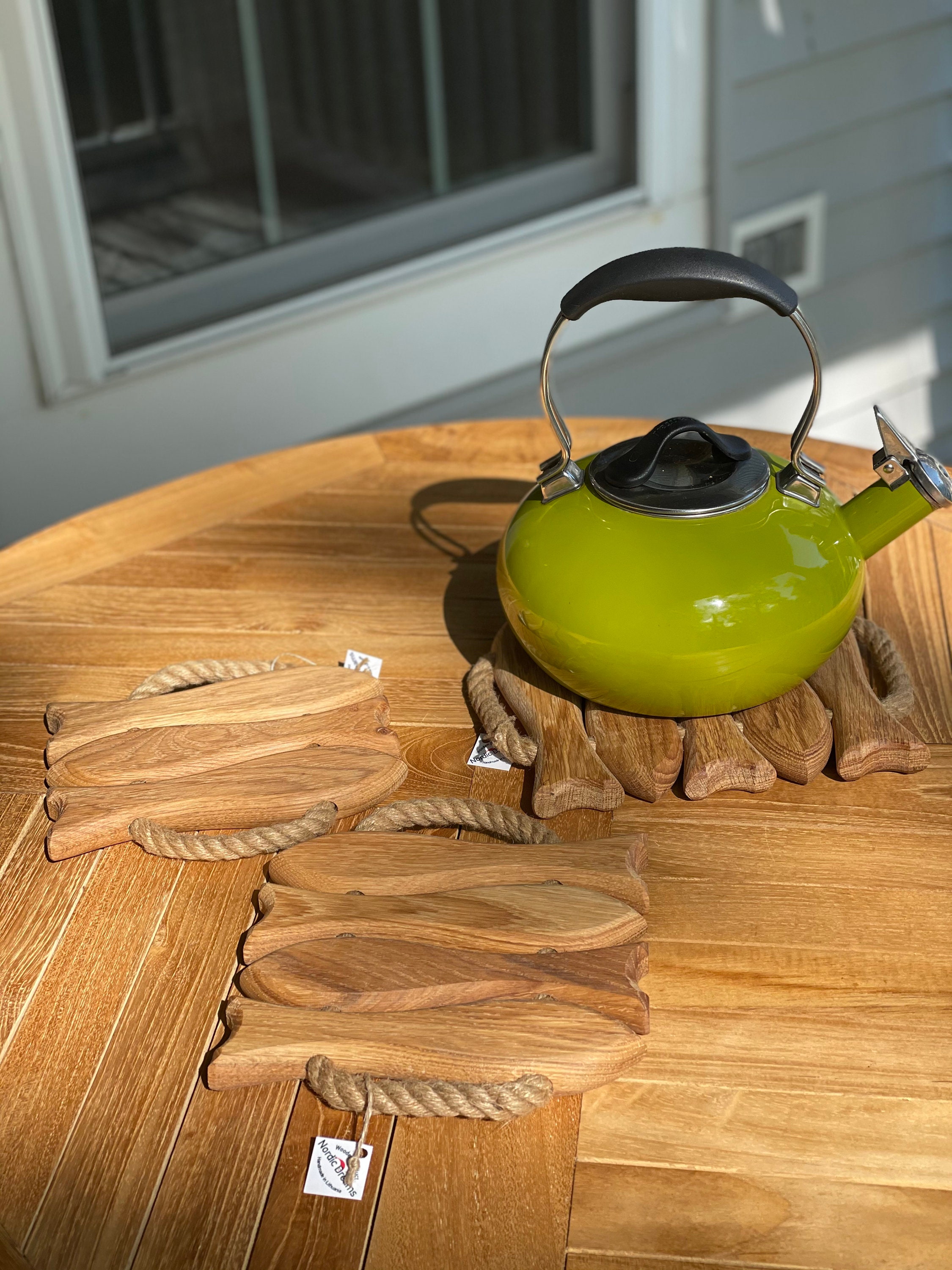 Handmade Vintage wooden trivet fish, coaster, pot holder, hot pad – Omar  Handmade