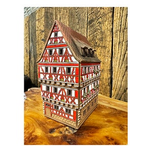 Ceramic candle house House in Germany Ceramic house tealight Ceramic house tealight Candle Holder Christmas village houses