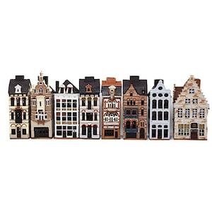 Ceramic house Belgium Belgium gift Ceramic house tealight Ceramic candle house Candle holder house Christmas village houses Belgium decor