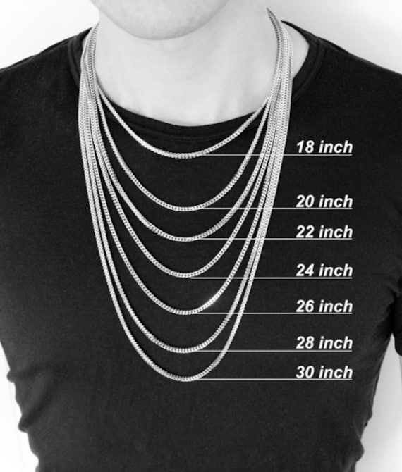22 inch silver rope on sale chain