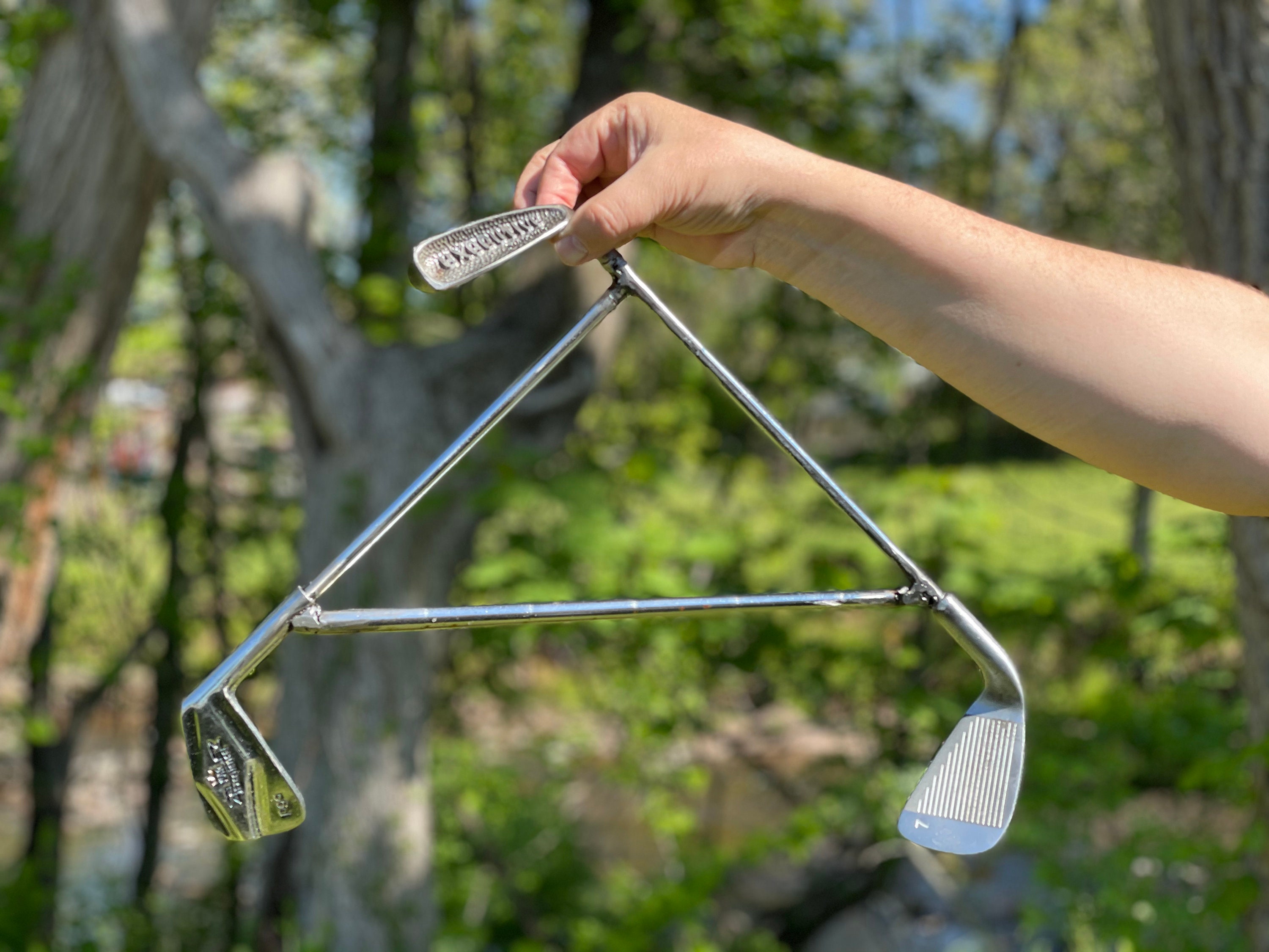 Vintage golfer clothes hanger. Gifts for golfers. Made from Etsy