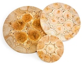 Dessous De Plat Pliable En Bois - Lot De 4, Forme Arbre, Résistant à La Chaleur
