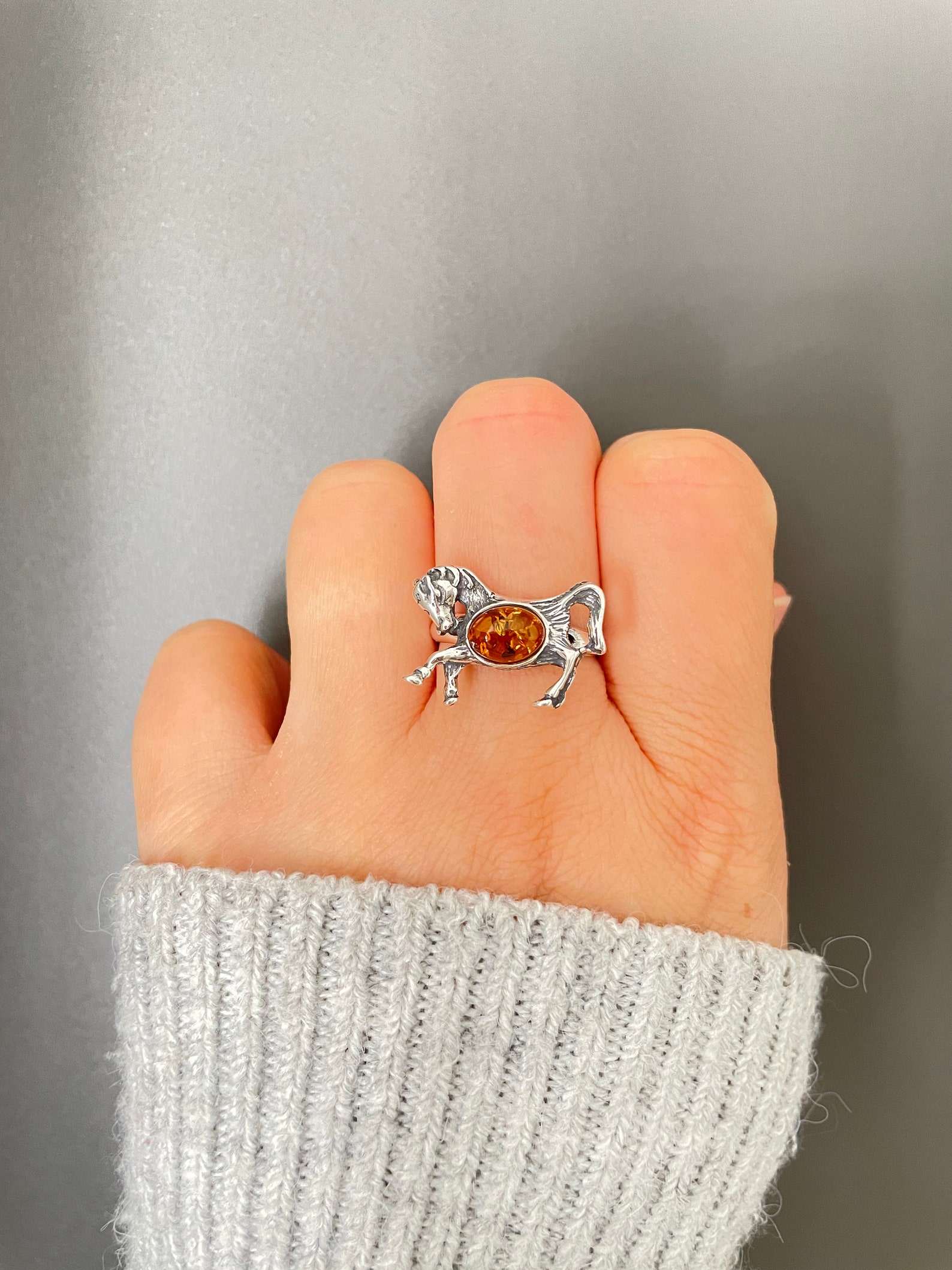 Horse Ring Sterling Silver Horse Ring Adjustable Ring Horse - Etsy