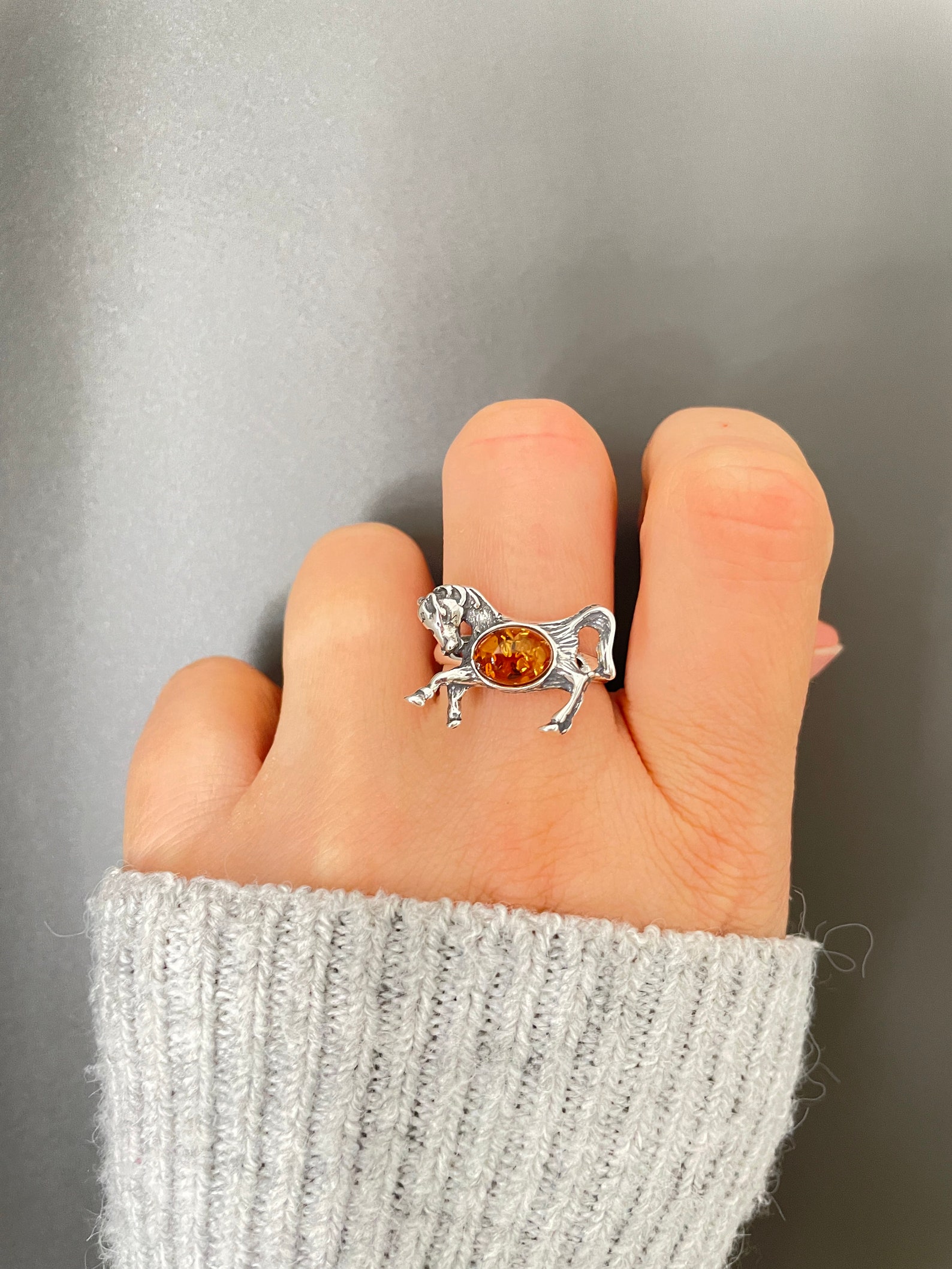 Horse Ring Sterling Silver Horse Ring Adjustable Ring Horse - Etsy