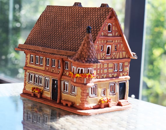 Handcrafted Ceramic Christmas Village Houses