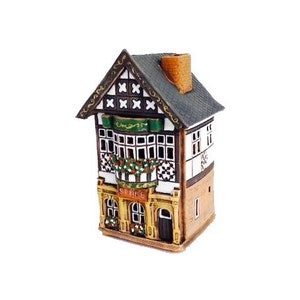 Candle holder, Сeramic candle house and aroma lamp in one, Ceramic house tealight, Candle holder house, Christmas village houses