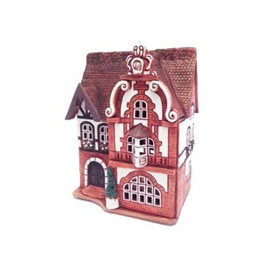 Ceramic candle house and aroma lamp in one, Candle holder, Home decor, Christmas gift, Ceramics for the garden, Ceramic house tealight