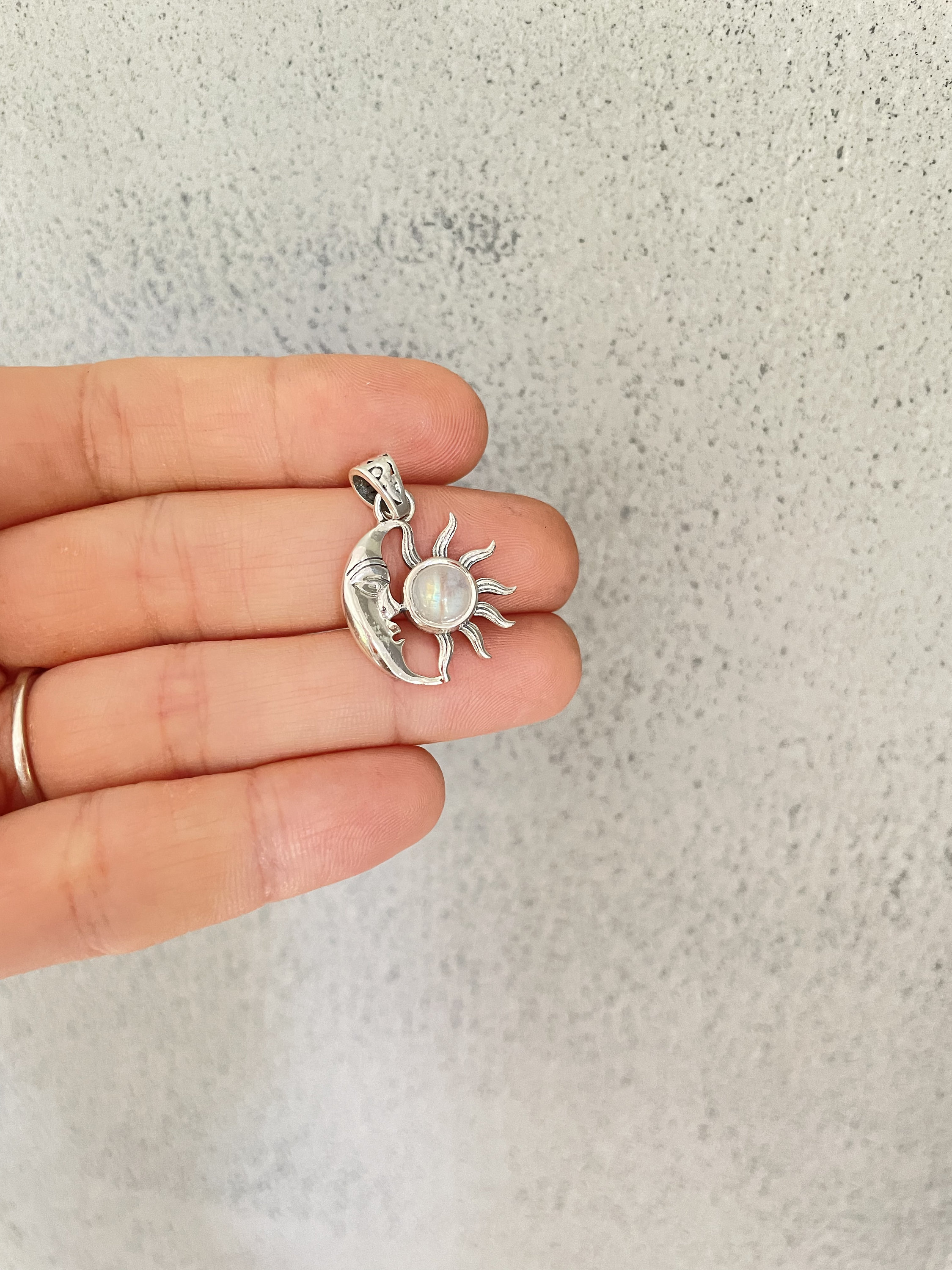 Sun and Crescent Pendant Sun Pendant 