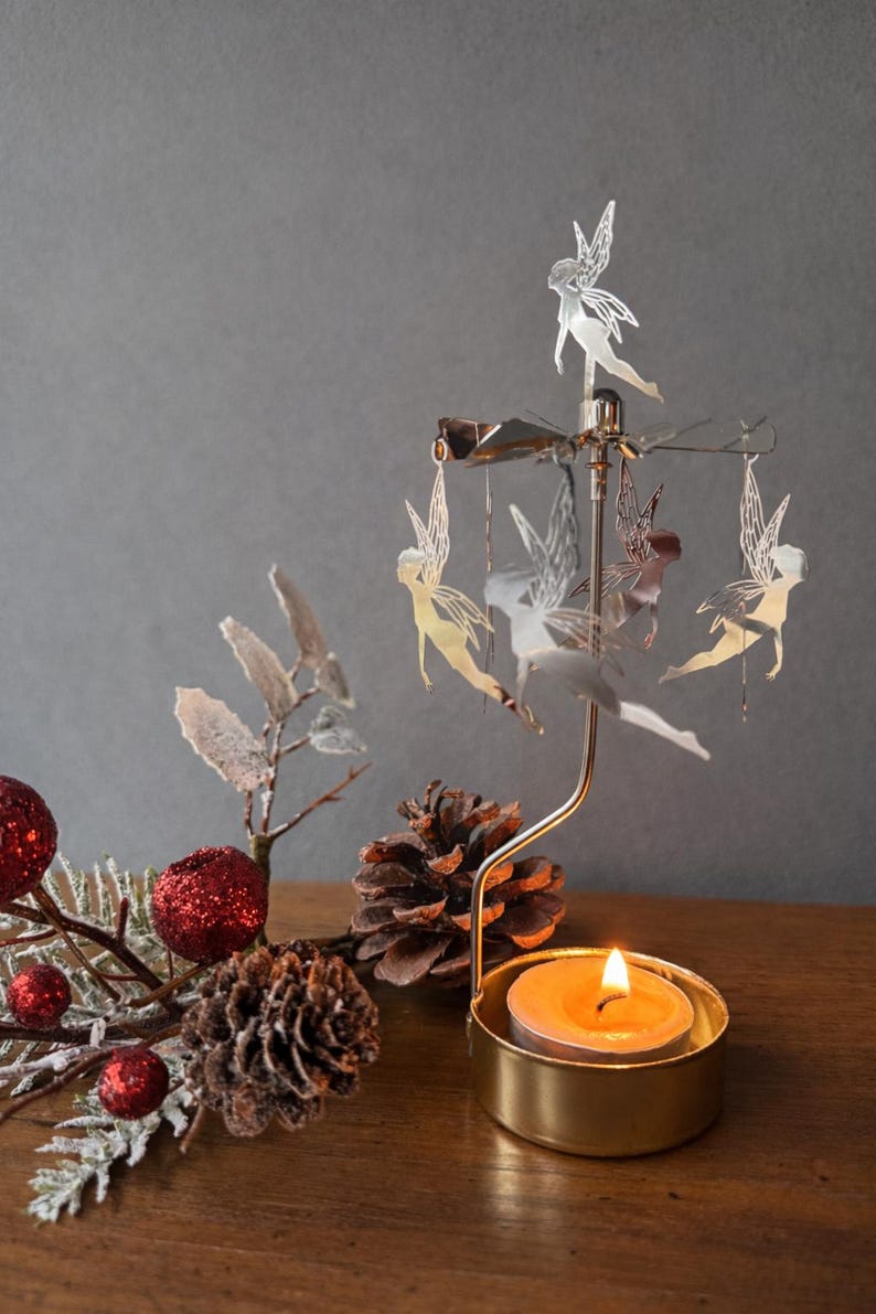 Candlestick Vespa Spinning Candle Holders - Thumbnail 2