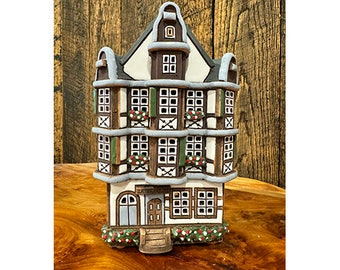 Midene セラミックハウス ティーライト キャンドルホルダー ホーム