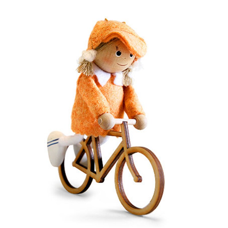 Girl on Bicycle Ornament