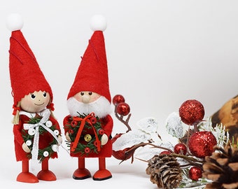 Christmas ornament Santa, Santa with Christmas wreath, Christmas wreath, Christmas ornament Santa gnome, Christmas tree ornaments, Tomte