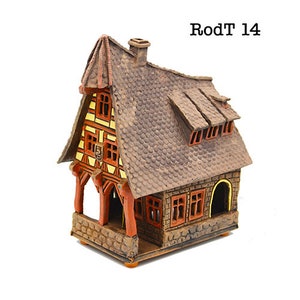 Germany, Bavaria, Rothenburg, Ceramic house tealight, Ceramic candle house, Christmas village houses, Germany decor, Germany gifts