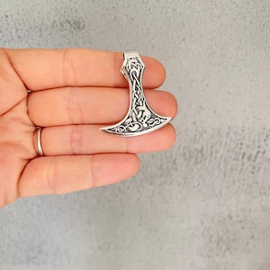 Viking Thor&#39;s Hammer Mjolnir Pendant, Sterling silver Thors hammer pendant Necklace Thors hammer Scandinavian jewelry Mjolnir Necklace