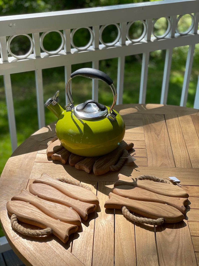 Trivets for Hot Dishes Wooden Trivet Fish Wooden Trivet for Etsy