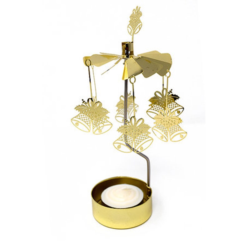 Spinning candle holders trumpeting angel. Rotary candle Etsy