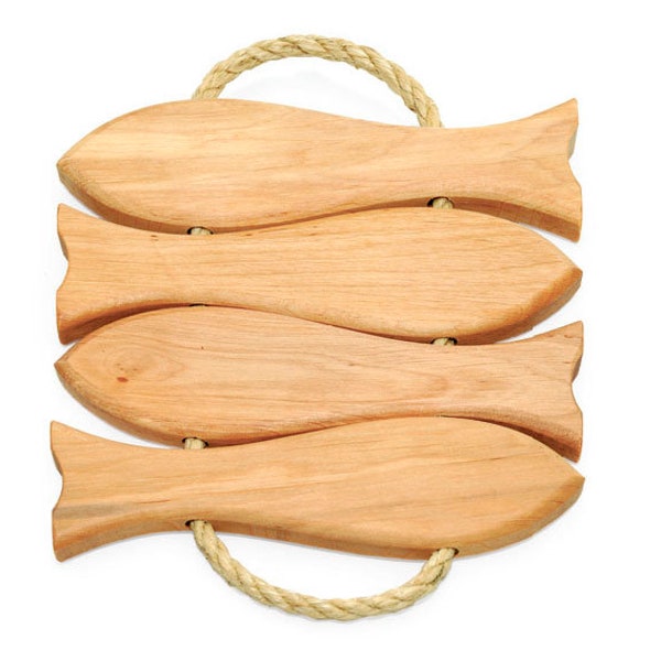 Trivets for hot dishes, Wooden trivet fish, Wooden trivet for hot, Wood hot plate, Hot pads trivet, Fish shaped wooden board, Fish decor