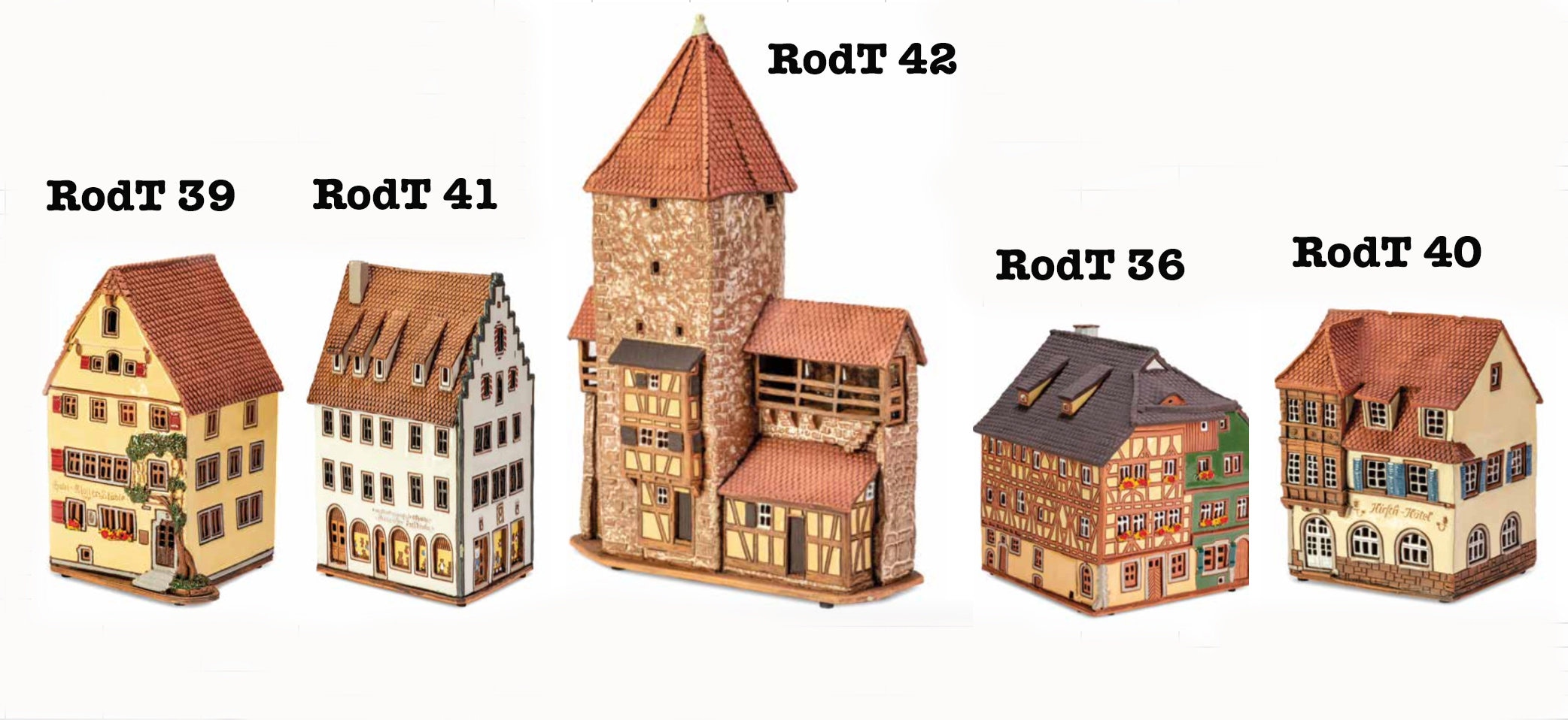 キャンドルハウス　リヒトハウス　ドイツ　陶器　ハンドメイド　ローテンブルク Houses Germany, Bavaria, Rothenburg, Ceramic Candle House