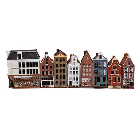 House Amsterdam Netherlands. Amsterdam Decor Ceramic Candle Etsy