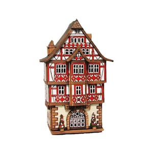 Zum Riesen hotel in Miltenberg, Germany. Ceramic house tealight, Ceramic candle house, Christmas village houses, Germany decor, Germany gift