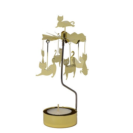 Rotating Candle Holder With Tray - Gold Spinning Tea Light Holder For Christmas, Wedding Table Decor - View #12