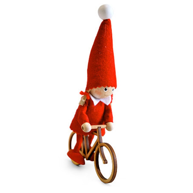 Girl on Bicycle Ornament - Thumbnail 3