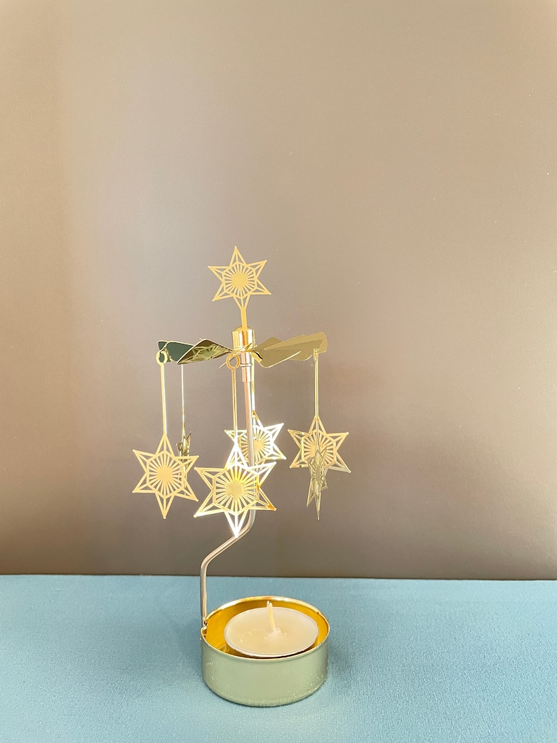 Rotary Candle Holders Christmas Spinning Candle Holders Home Etsy