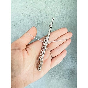 フルートの飾り、フルートのギフト、フルートの装飾、ミュージシャンへのギフト、楽器、音楽ギフト、音楽装飾、ミュージシャンへのギフト