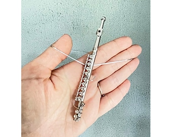 Adorno de flauta, regalos de flauta, decoración de flauta, regalo para músicos, instrumentos musicales, regalo musical, decoración musical, regalo para músicos