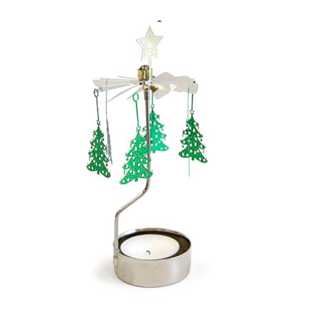 Spinning Candle Holders Christmas Tree, Rotary Candle Holders, Candle