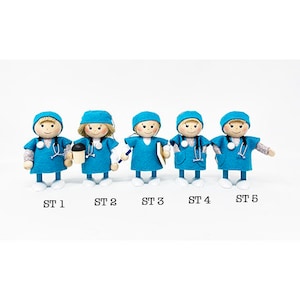 Doctor Christmas Ornament, Nurse Christmas Ornament, Doctor gift, Nurse gift, Christmas ornament with string, Christmas tree ornaments