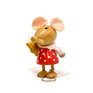 Mouse Christmas Ornament, Christmas tree ornaments, Christmas gift, Mouse gift, Mouse decor, Mouse with cheese, Mouse ornament