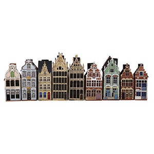 Ceramic house Belgium, Belgium gift, Ceramic house tealight Ceramic candle house Candle holder house Christmas village houses, Belgium decor