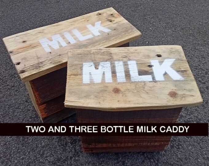 Milk Caddy / Milk Bottle Store / Milk Box With Lid for Doorstep Etsy UK