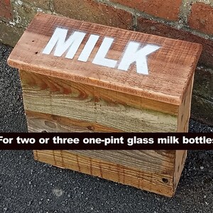 Milk caddy / Milk safe / Milk Bottle Store / Milk Box for doorstep