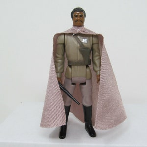 Stan Solo General Bando with cape and blaster. Vintage-style action figure