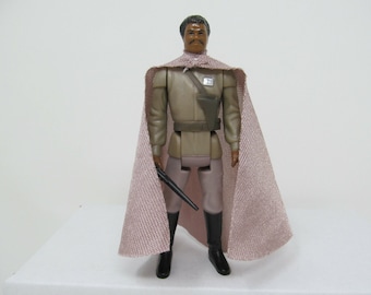 Stan Solo General Bando with cape and blaster. Vintage-style action figure