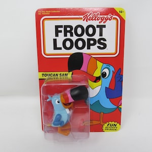 Boneco de ação Toucan Sam, Kellogg's Froot Loops, 3,5" Almôndega de plástico