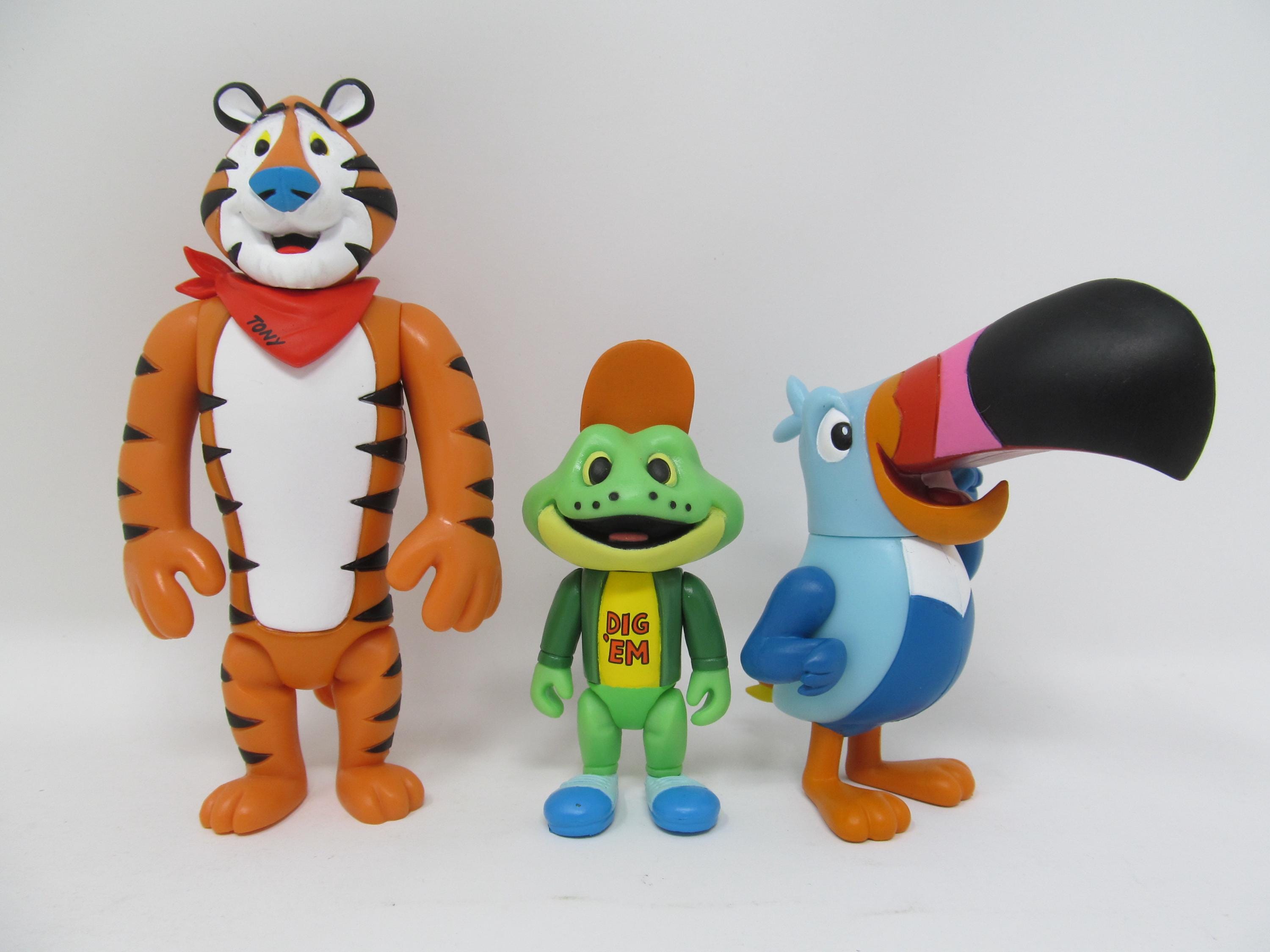 Tony the Tiger, Dig 'em Frog, Toucan Sam Kellogg's Figures Trio