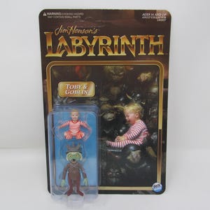 Toby & Goblin action figures Jim Henson Labyrinth Plastic Meatball baby