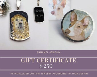 Gift Certificate For 250 Dollars to Spend in Our Etsy Shop AnnamelJewelry,  The Perfect Last Minute Gift