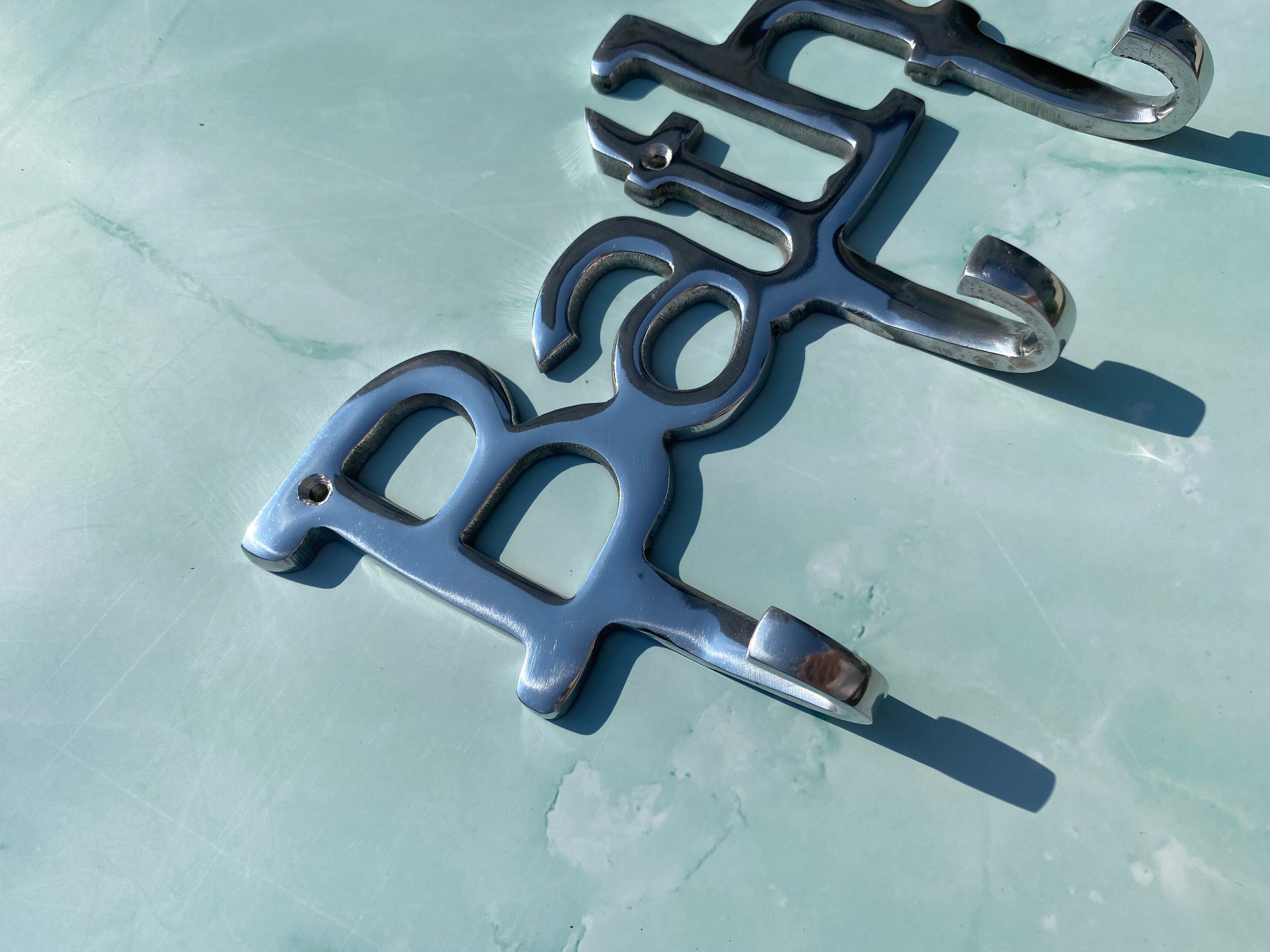 Ganchos de baño de aluminio | Etsy