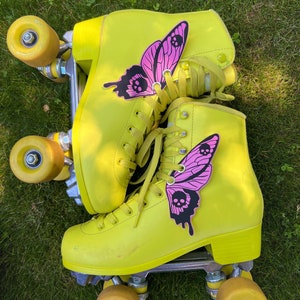 Ailes de patins à roulettes gothiques Skull | Accessoires de patinage | roller derby