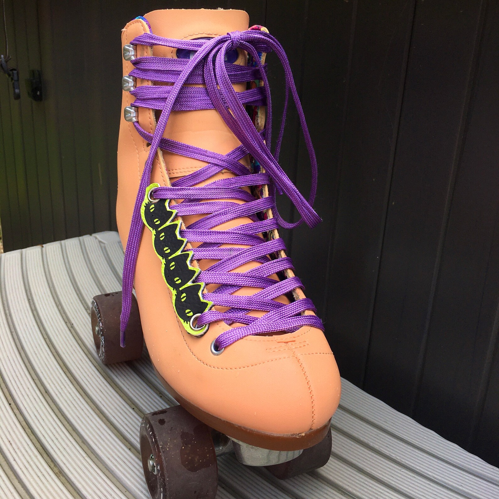 Black Cat Roller Skate Lace Accessory Etsy