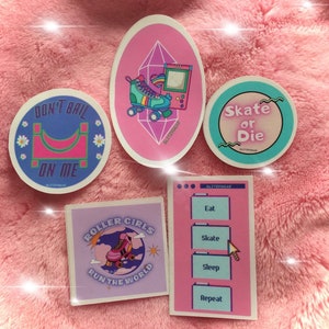 90s Roller Skate Sticker Pack