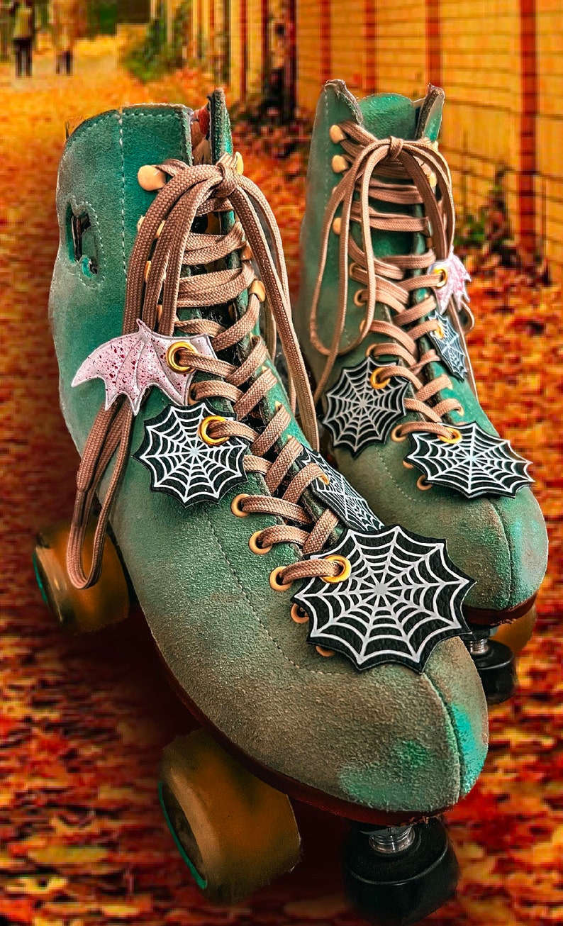 Spider  Roller Skate Lace Accessory Shoe Charms Goth Etsy