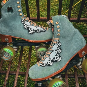 Skull Halloween Roller Skate Lace Accessory
